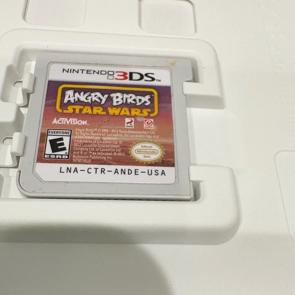 Nintendo ds Star Wars Angry Birds video game.